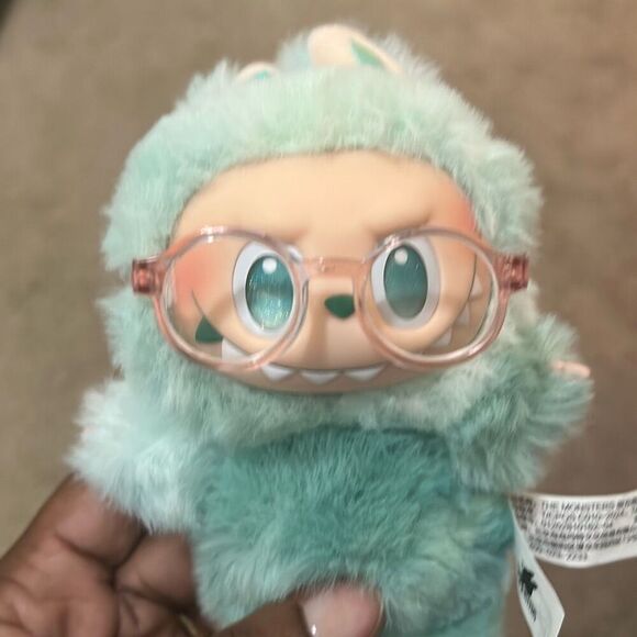 Light Pink Plastic Frame Glasses For Labubu Clear Lens Cutesy Nerd Kawaii New - Picture 1 of 8